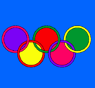Dibujo Anillas de los juegos olimpícos pintado por taniha