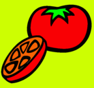 Dibujo Tomate pintado por gfrcfgrtyyhx