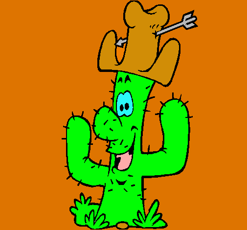 Cactus con sombrero