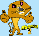 Dibujo Madagascar 2 Alex pintado por josebbbbbbbb