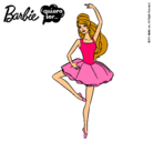 Dibujo Barbie bailarina de ballet pintado por little