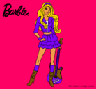 Dibujo Barbie rockera pintado por naxito96