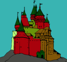 Dibujo Castillo medieval pintado por wendoly