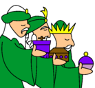 Dibujo Los Reyes Magos 3 pintado por jfjgjf