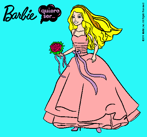 Barbie vestida de novia