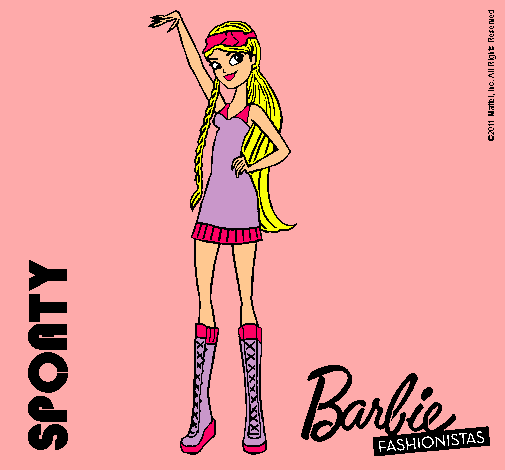 Dibujo Barbie Fashionista 4 pintado por lizdany