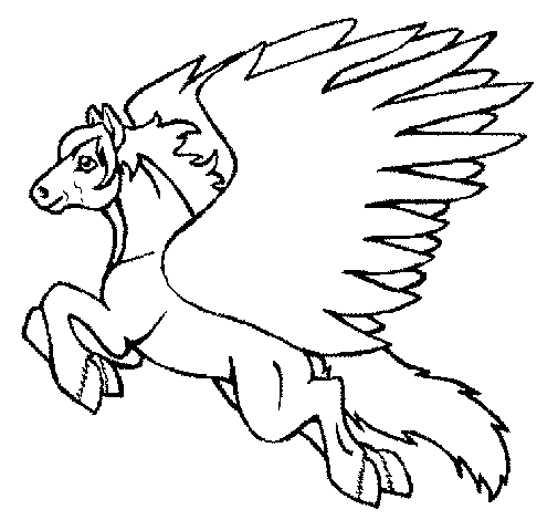 Dibujo Pegaso volando pintado por Mindrax