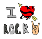 Dibujo I love rock pintado por Toriy_vikk