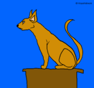 Dibujo Gato egipcio II pintado por pelirroja