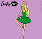 Dibujo Barbie bailarina de ballet pintado por hijita