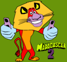 Dibujo Madagascar 2 Alex pintado por hjtuy67j