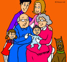 Dibujo Familia pintado por jazuni