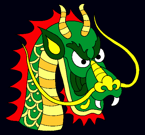 Dibujo Cabeza de dragón pintado por Sisuka97