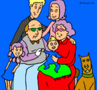 Dibujo Familia pintado por YOSI
