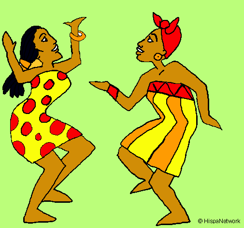 Dibujo Mujeres bailando pintado por eloysah21
