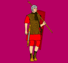 Dibujo Soldado romano pintado por ppaabblloooo