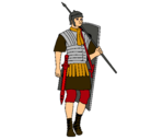 Dibujo Soldado romano pintado por IRENES
