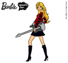 Dibujo Barbie la rockera pintado por love_lucy