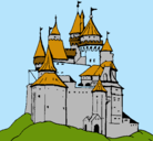 Dibujo Castillo medieval pintado por freulin
