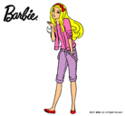 Dibujo Barbie con look casual pintado por sofi12