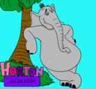 Dibujo Horton pintado por horton