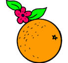 Dibujo naranja pintado por hestrella
