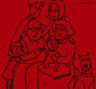 Dibujo Familia pintado por feoggggggggg