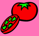 Dibujo Tomate pintado por sofe