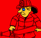 Dibujo Bombero pintado por jhtiyohojpid