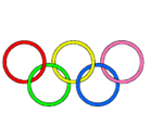 Dibujo Anillas de los juegos olimpícos pintado por AVATAS