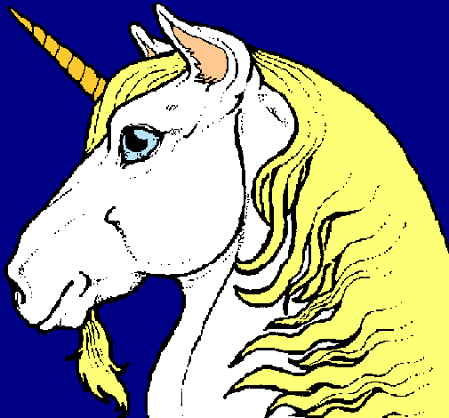 Dibujo Cabeza de unicornio pintado por Sisuka97