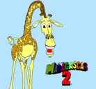 Dibujo Madagascar 2 Melman pintado por JASIEL