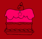 Dibujo Pastel de cumpleaños pintado por diliannys