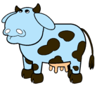 Dibujo Vaca pensativa pintado por jeshuacito