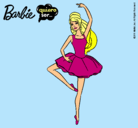 Dibujo Barbie bailarina de ballet pintado por caci