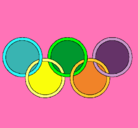 Dibujo Anillas de los juegos olimpícos pintado por uygbuygi