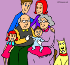 Dibujo Familia pintado por Joxe