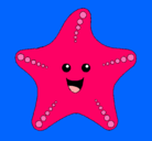 Dibujo Estrella de mar pintado por luci3