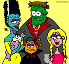 Dibujo Familia de monstruos pintado por DJ5799