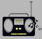 Dibujo Radio cassette 2 pintado por aylinmilen