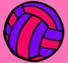 Dibujo Pelota de voleibol pintado por Perluchis
