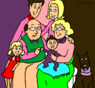 Dibujo Familia pintado por pablobuenach