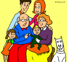 Dibujo Familia pintado por vickita