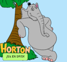 Dibujo Horton pintado por catal