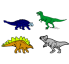 Dibujo Dinosaurios de tierra pintado por karenjnn