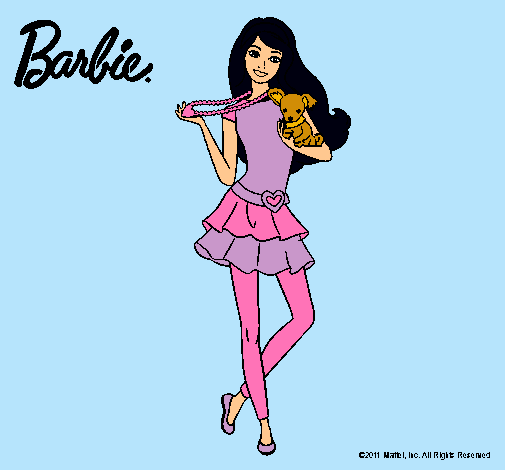 Barbie y su mascota