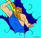 Dibujo Dios Zeus pintado por pipeh
