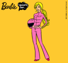 Dibujo Barbie piloto de motos pintado por vhxjb