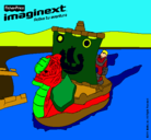 Dibujo Imaginext 19 pintado por barcobikingo