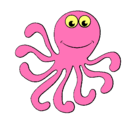 Dibujo Pulpo 2 pintado por dfgdg